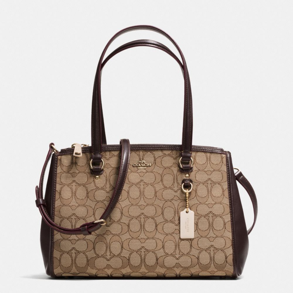 STANTON CARRYALL 29 IN SIGNATURE JACQUARD - COACH f36906 - KHAKI/BROWN/LIGHT GOLD