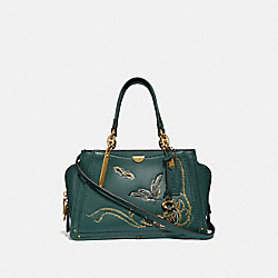 DREAMER WITH TATTOO - EVERGREEN/BRASS - COACH F36914