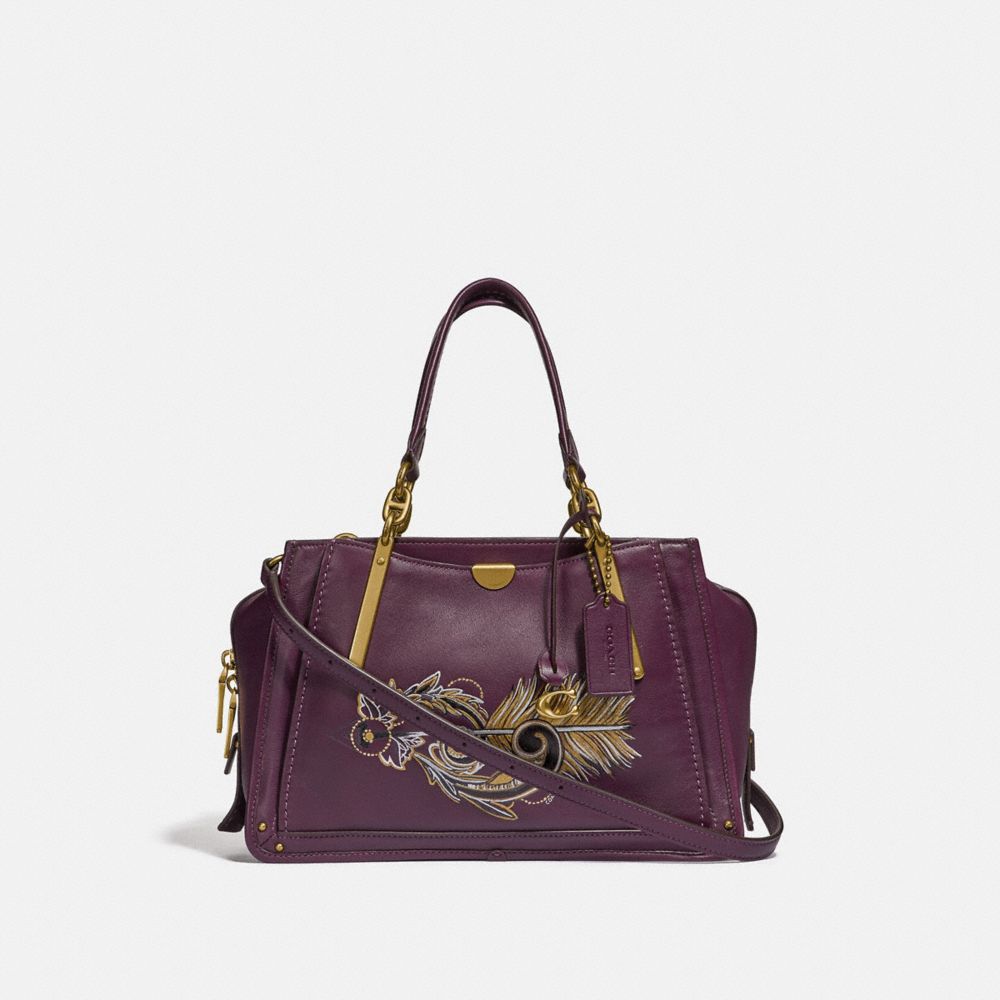 COACH F36914 Dreamer With Tattoo PLUM/BRASS