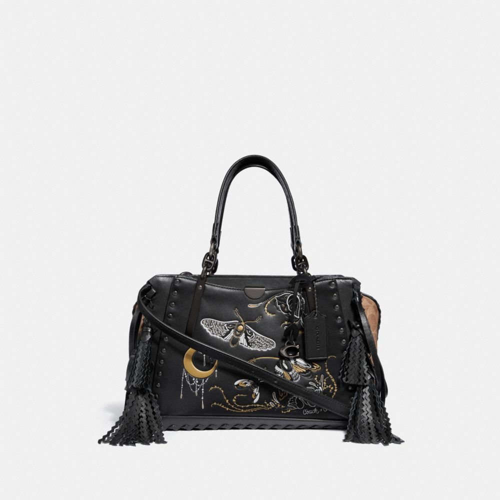 DREAMER IN SIGNATURE CANVAS WITH TATTOO - BP/TAN BLACK - COACH F37114