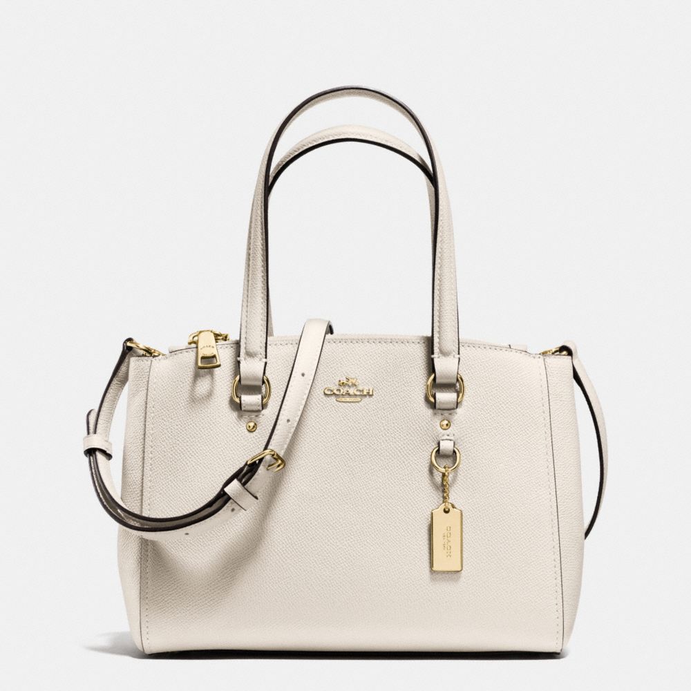 COACH F37145 STANTON CARRYALL 26 IN CROSSGRAIN LEATHER LIGHT-GOLD/CHALK