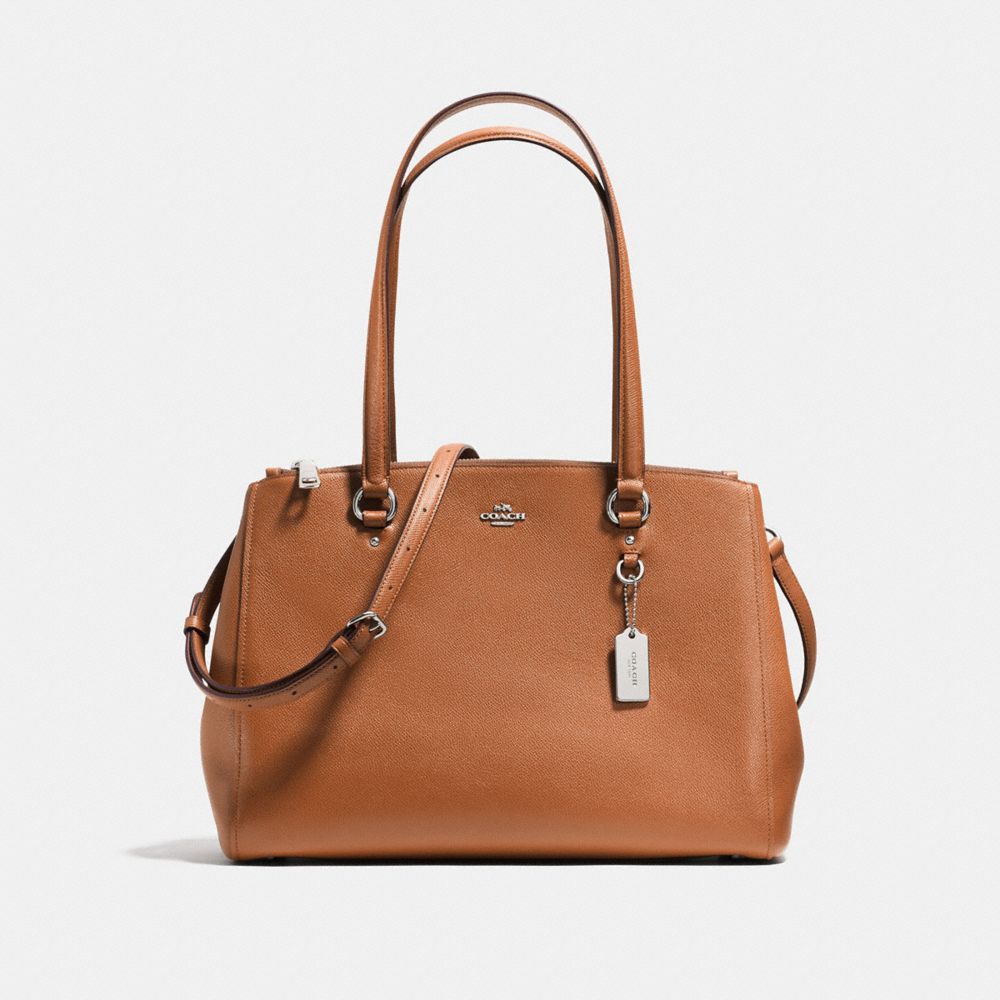STANTON CARRYALL - SADDLE/SILVER - COACH F37148