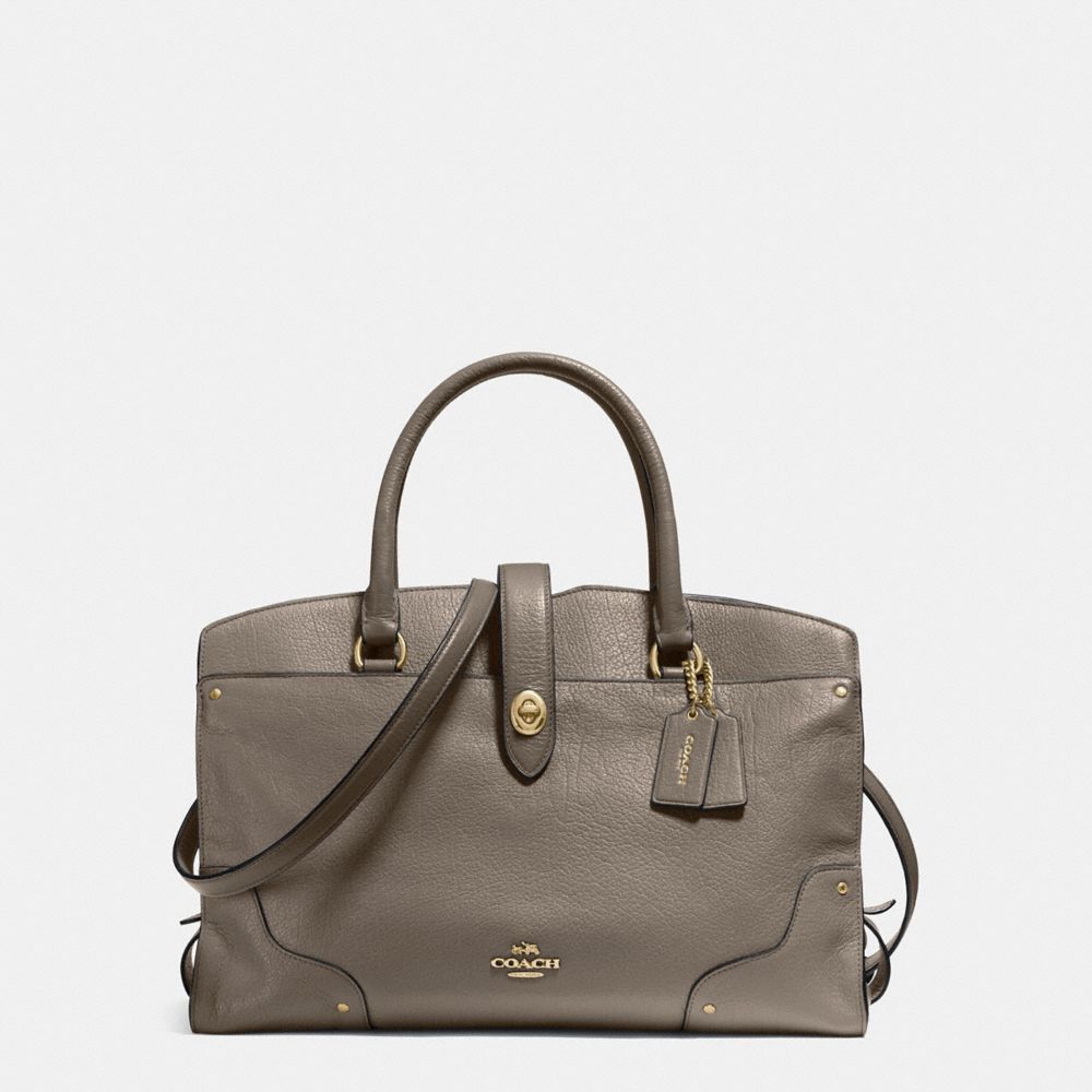 COACH F37167 - MERCER SATCHEL FOG/LIGHT GOLD