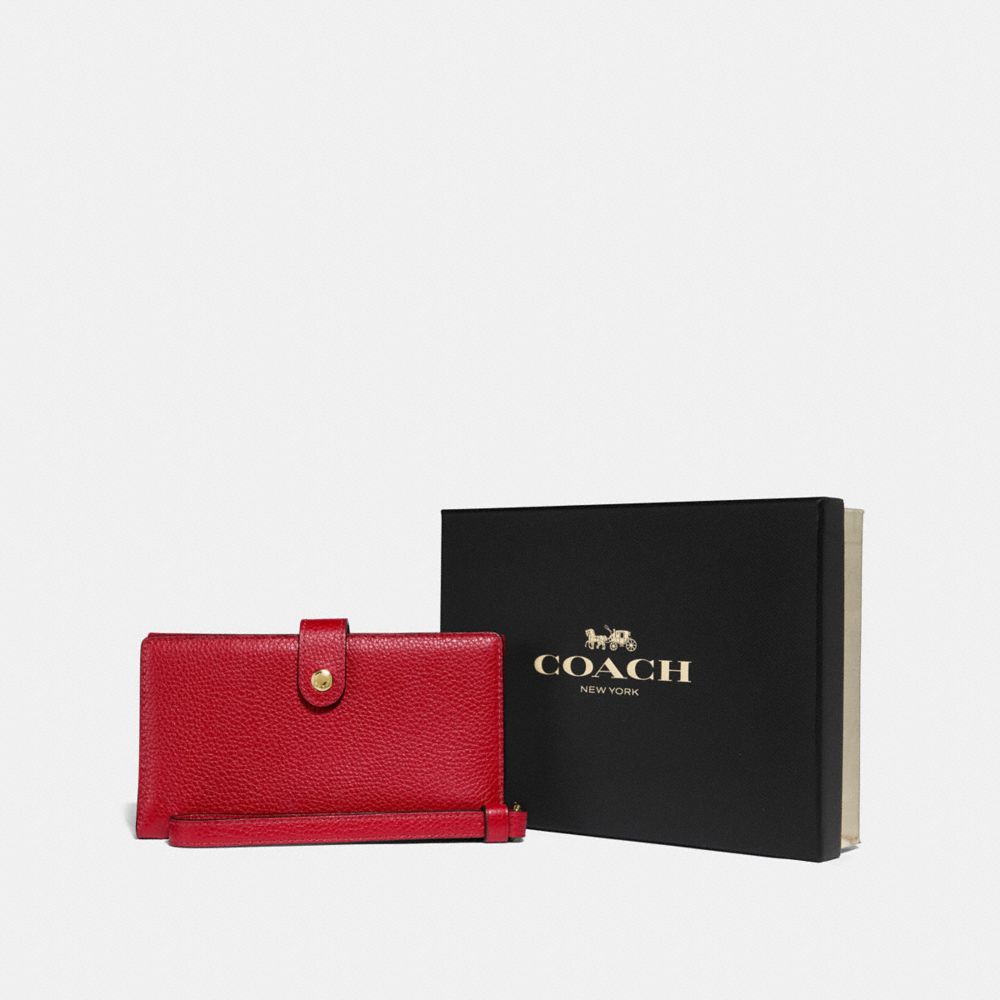 COACH F37390 - BOXED PHONE WRISTLET LI/1941 RED