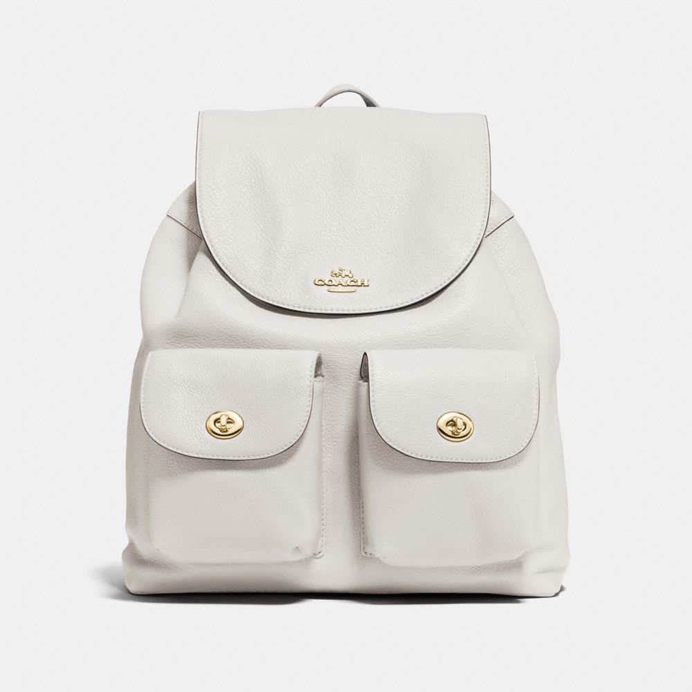 BILLIE BACKPACK - COACH F37410 - CHALK/light gold