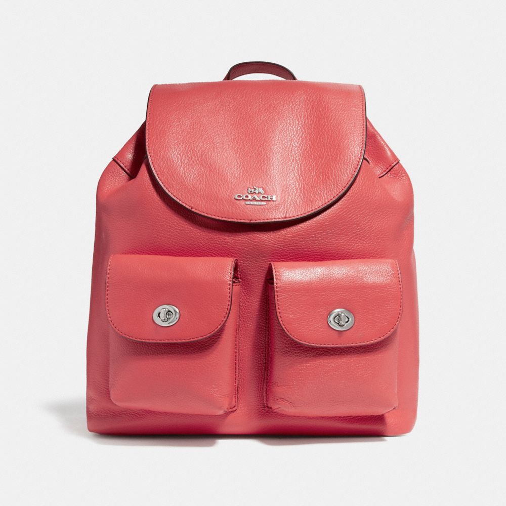 COACH F37410 BILLIE BACKPACK SILVER/WATERMELON