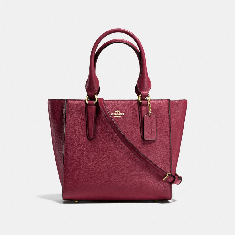 CROSBY CARRYALL 24 - COACH f37415 - BURGUNDY/LIGHT GOLD