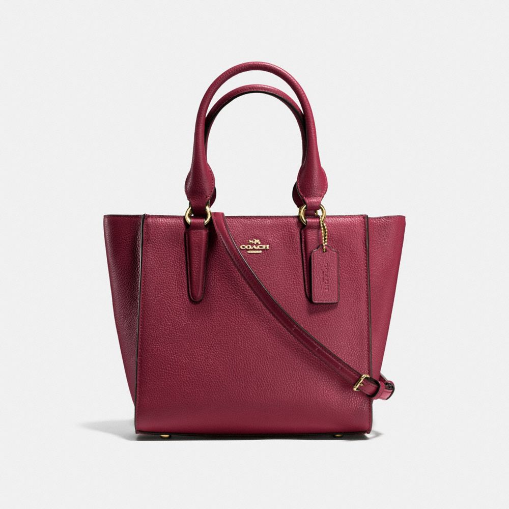 COACH F37415 Crosby Carryall 24 BURGUNDY/LIGHT GOLD