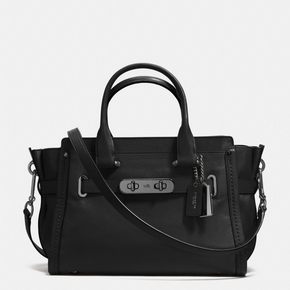 COACH COACH SOFT SWAGGER 27 - BLACK/DARK GUNMETAL - F37439