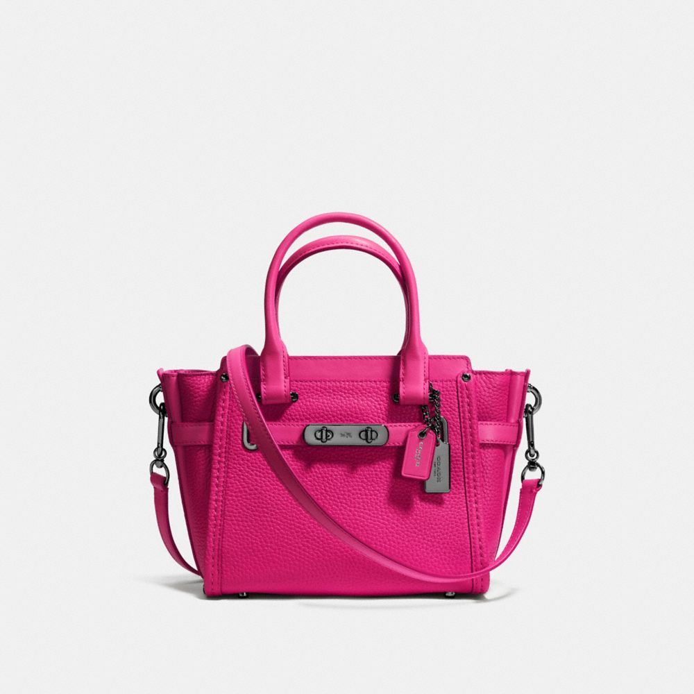 COACH SWAGGER 21 - f37444 - CERISE/DARK GUNMETAL