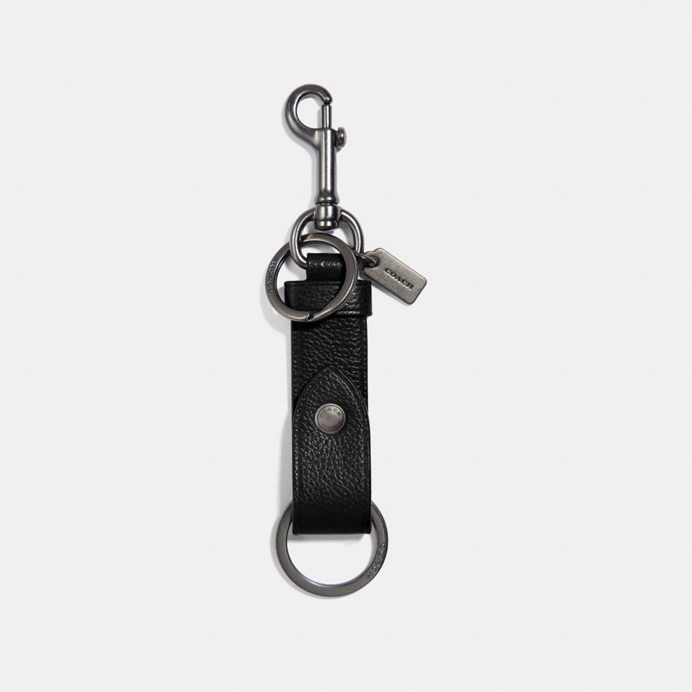 VALET KEY FOB - BLACK/BLACK ANTIQUE NICKEL - COACH F37533