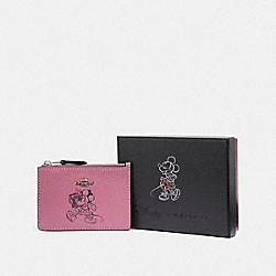 COACH F37536 Boxed Minnie Mouse Mini Skinny Id Case SV/ROSE