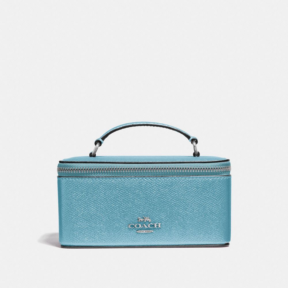 COACH F37568 VANITY CASE METALLIC-SKY-BLUE/SILVER