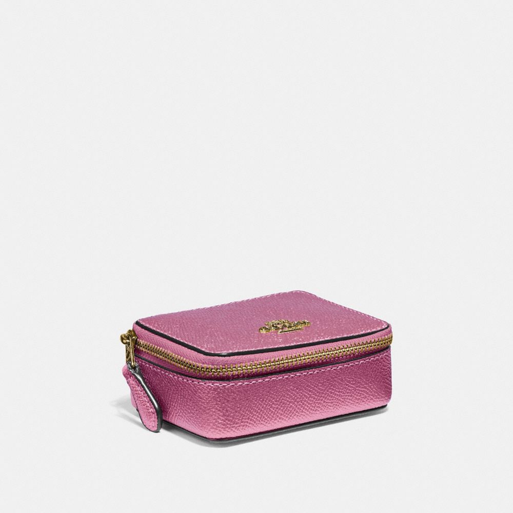 TRIPLE PILL BOX - METALLIC ANTIQUE BLUSH/LIGHT GOLD - COACH F37569