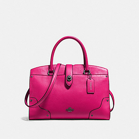 COACH MERCER SATCHEL 30 - CERISE/DARK GUNMETAL - f37575