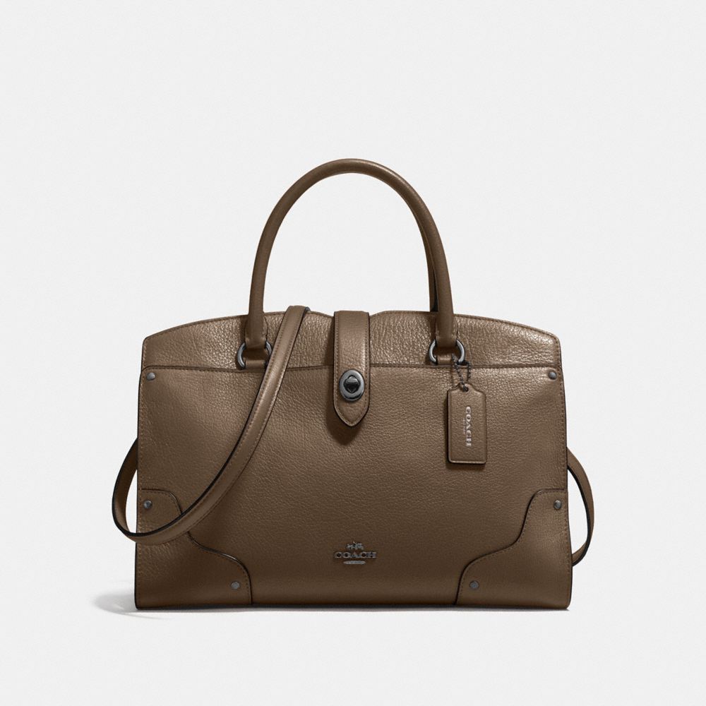 MERCER SATCHEL 30 - FATIGUE/DARK GUNMETAL - COACH F37575