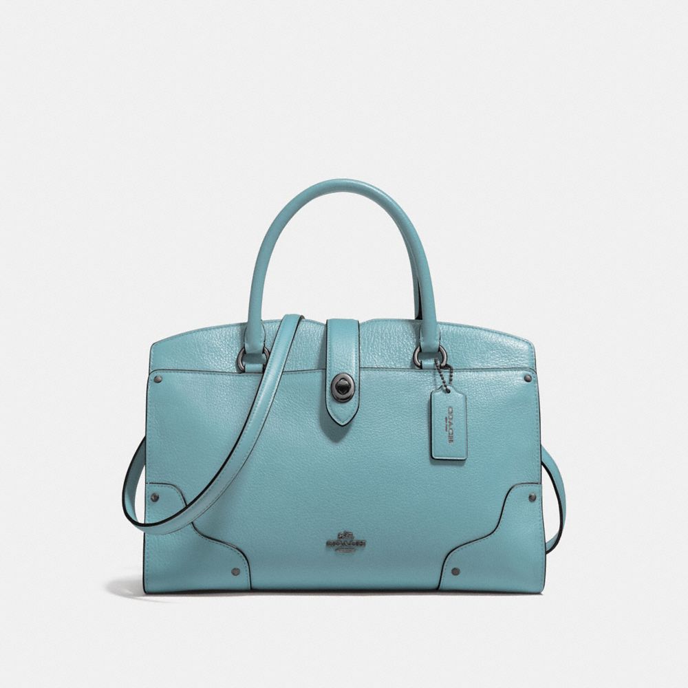 MERCER SATCHEL 30 - CLOUD/DARK GUNMETAL - COACH F37575