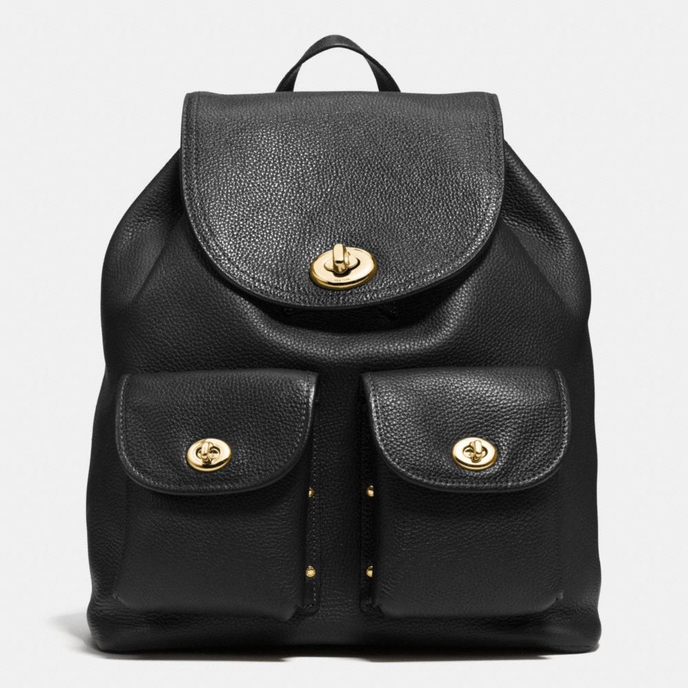 TURNLOCK RUCKSACK - LIGHT GOLD/BLACK - COACH F37582