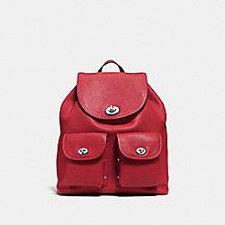 TURNLOCK RUCKSACK - RED CURRANT/SILVER - COACH F37582