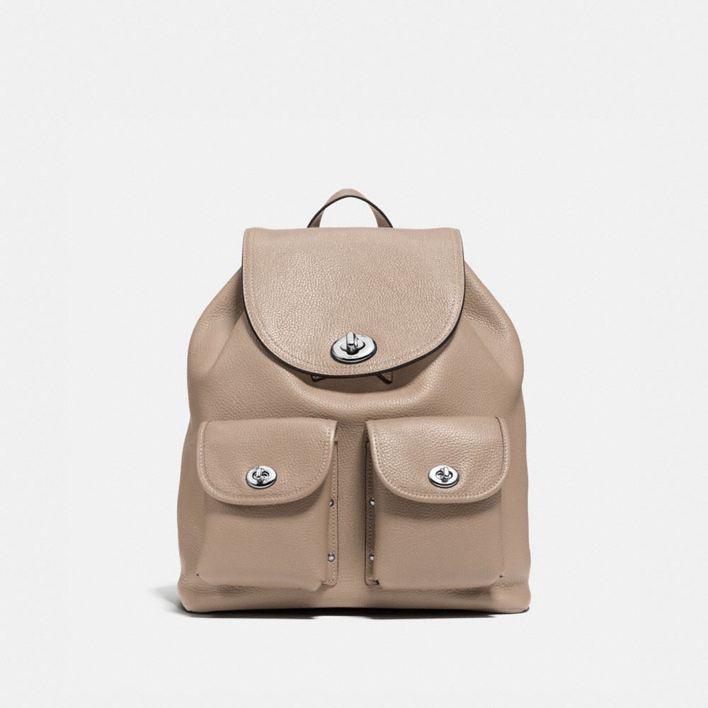 TURNLOCK RUCKSACK - STONE/SILVER - COACH F37582