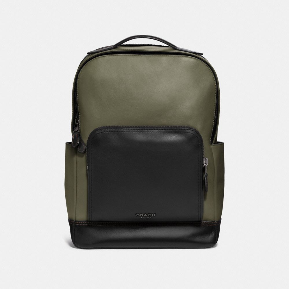 COACH F37599 Graham Backpack SURPLUS/BLACK ANTIQUE NICKEL