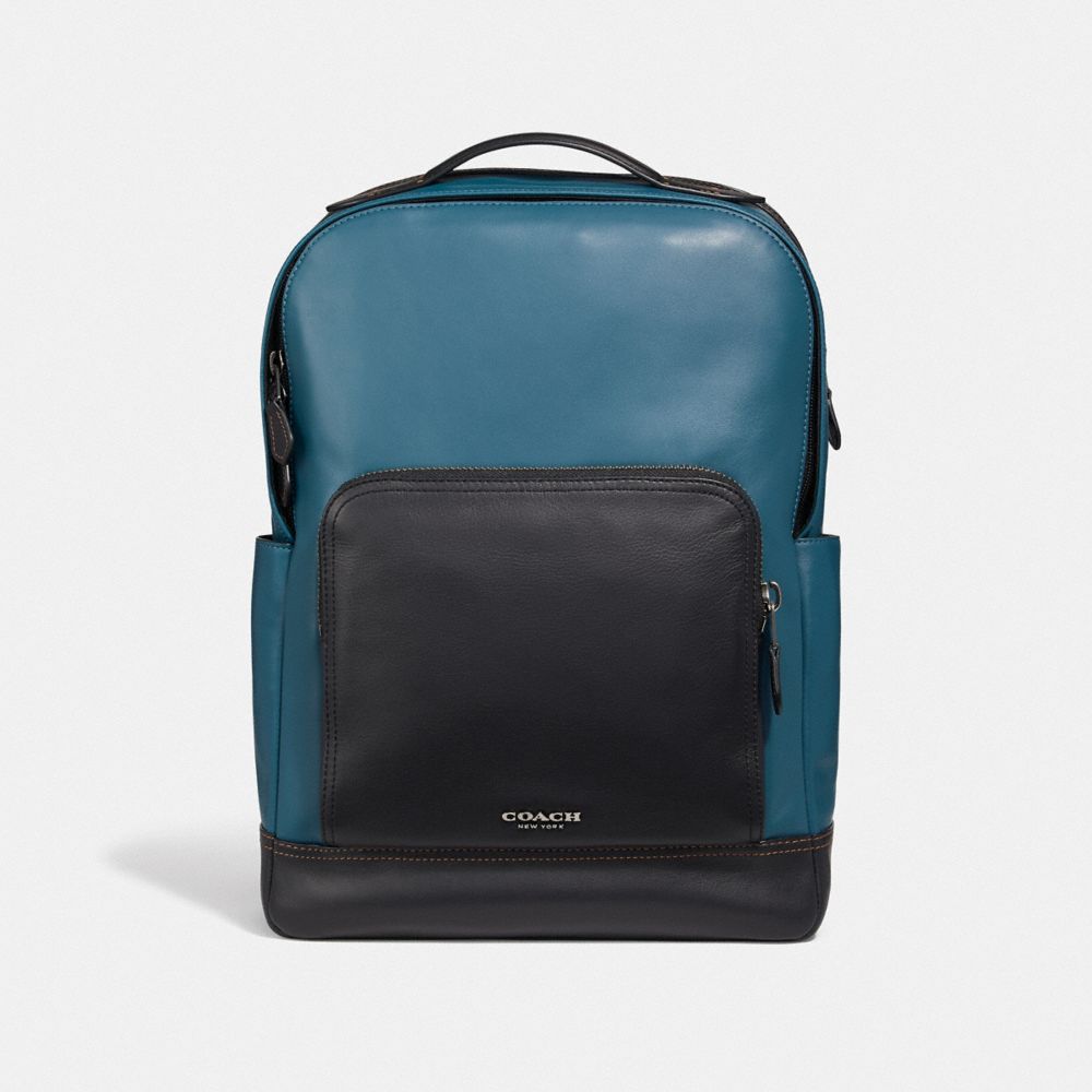 COACH GRAHAM BACKPACK - MINERAL/BLACK ANTIQUE NICKEL - F37599