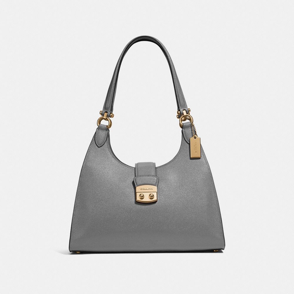 COACH AVARY SHOULDER BAG - HEATHER GREY /LIGHT GOLD - F37606