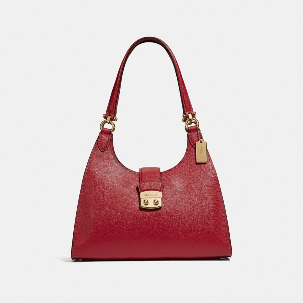 AVARY SHOULDER BAG - F37606 - RUBY/LIGHT GOLD