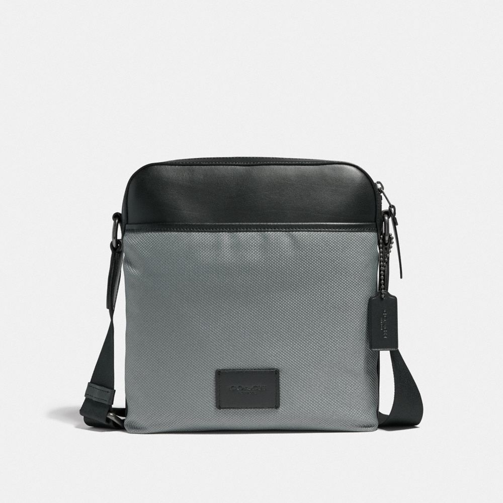 COACH F37609 Crossbody HEATHER GREY/BLACK ANTIQUE NICKEL