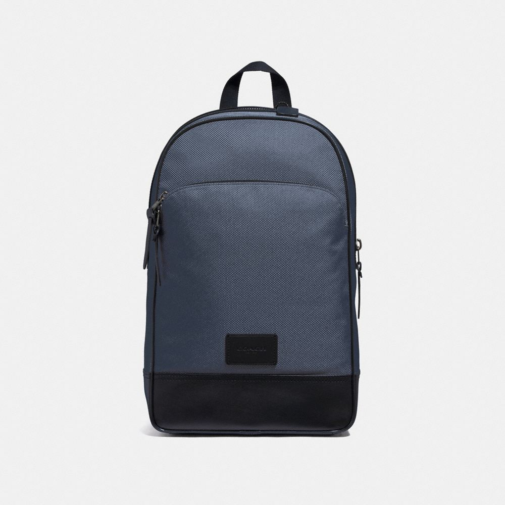 COACH F37610 Slim Backpack MIDNIGHT NAVY/BLACK ANTIQUE NICKEL