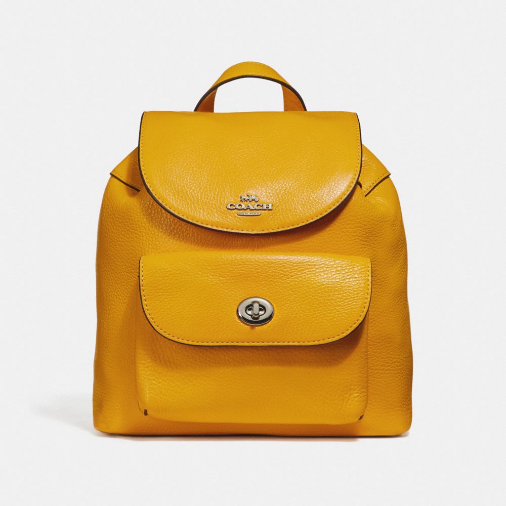 COACH F37621 MINI BILLIE BACKPACK CANARY-2/SILVER