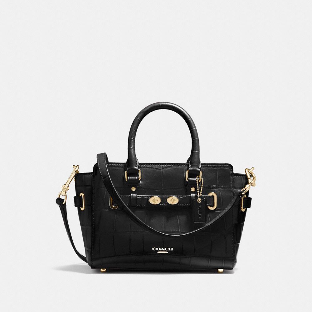 COACH F37665 MINI BLAKE CARRYALL GOLD/BLACK