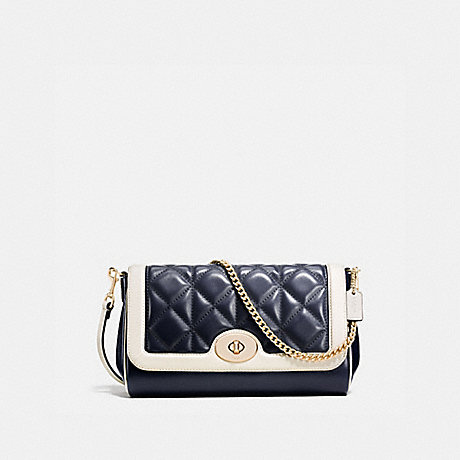 COACH RUBY CROSSBODY IN QUILTED CALF LEATHER - IMITATION GOLD/MIDNIGHT/CHALK - f37723