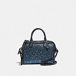 MICRO BENNETT SATCHEL WITH STAR GLITTER - MIDNIGHT/SILVER - COACH F37747