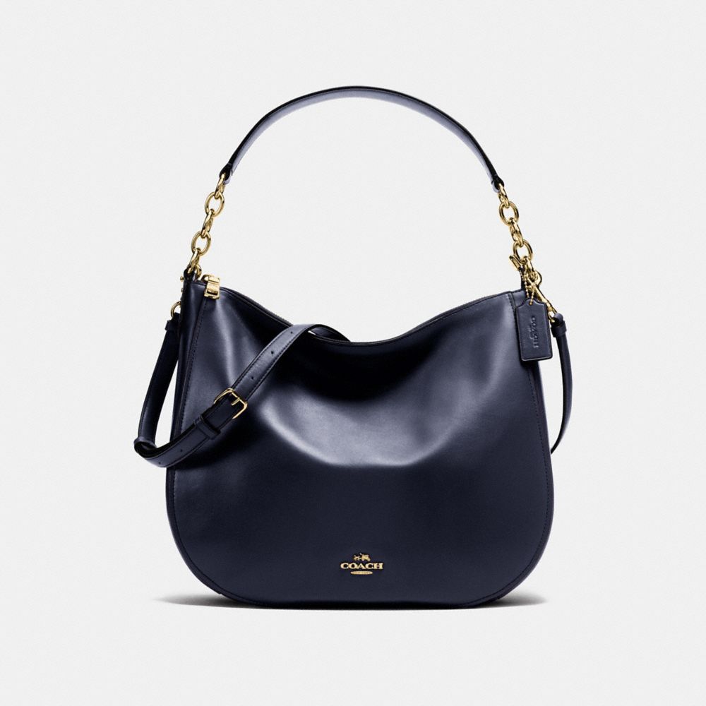 COACH f37755 CHELSEA HOBO 32 NAVY/LIGHT GOLD