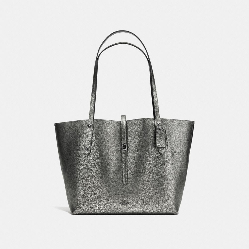 MARKET TOTE - f37756 - GUNMETAL/BLACK/DARK GUNMETAL