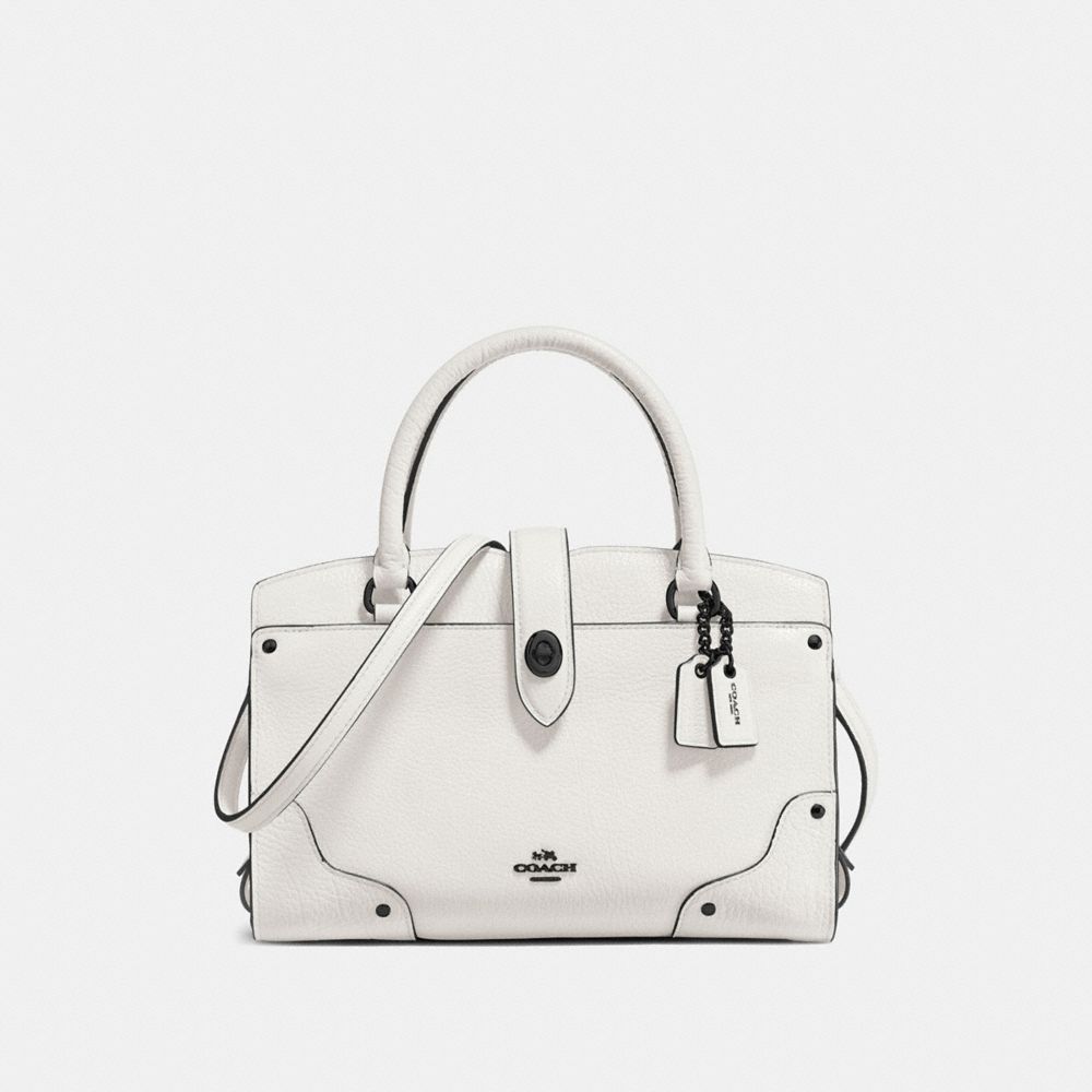 MERCER SATCHEL 24 - CHALK/MATTE BLACK - COACH F37779