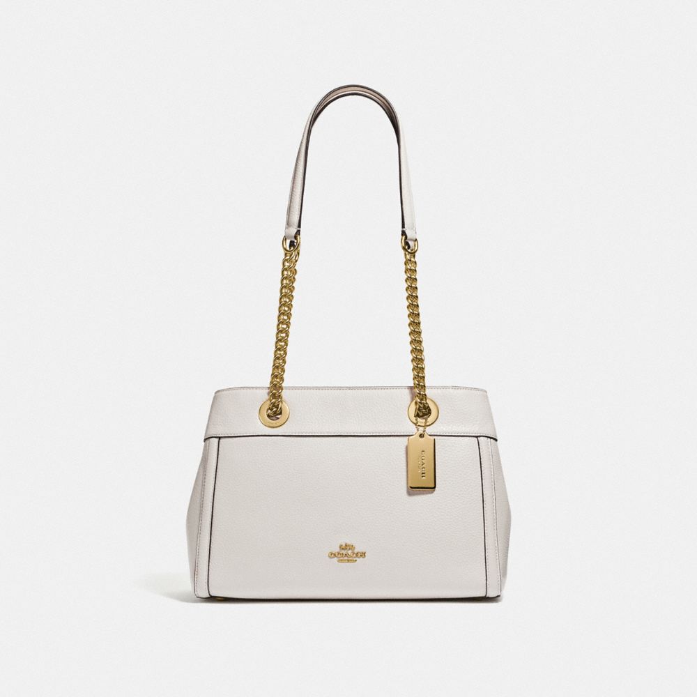 BROOKE CHAIN CARRYALL - F37796 - CHALK/LIGHT GOLD