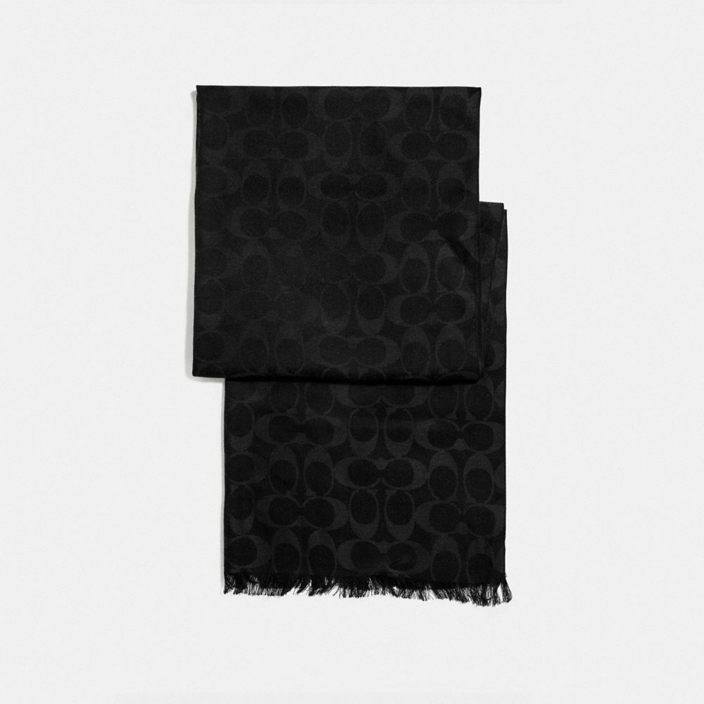 SIGNATURE WRAP - COACH F37836 - BLACK/BLACK