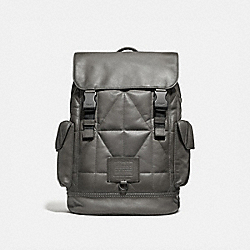 COACH F37847 - Rivington Backpack With Quilting BLACK COPPER/HEATHER GREY
