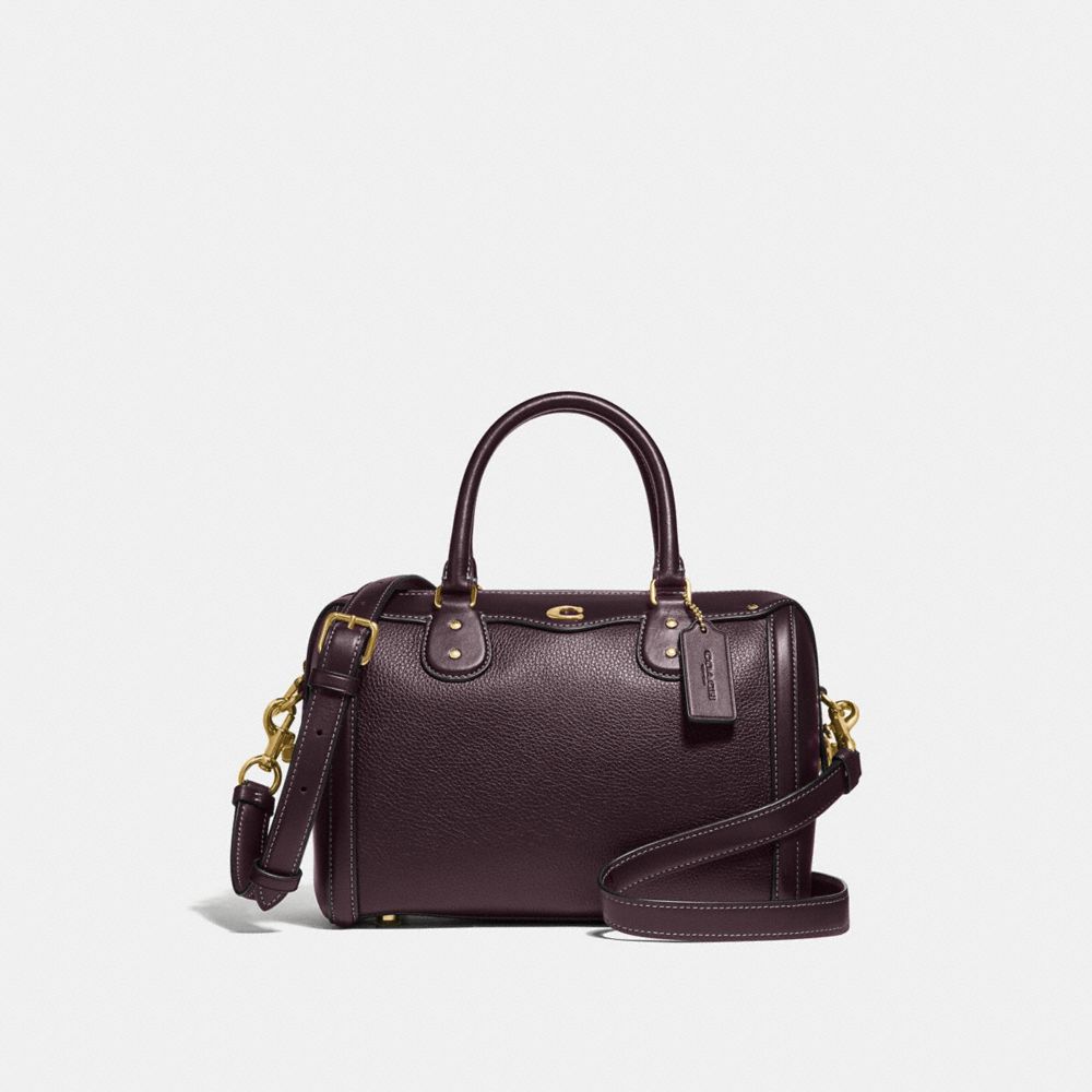 COACH F37862 Ivie Bennett Satchel OXBLOOD 1/LIGHT GOLD