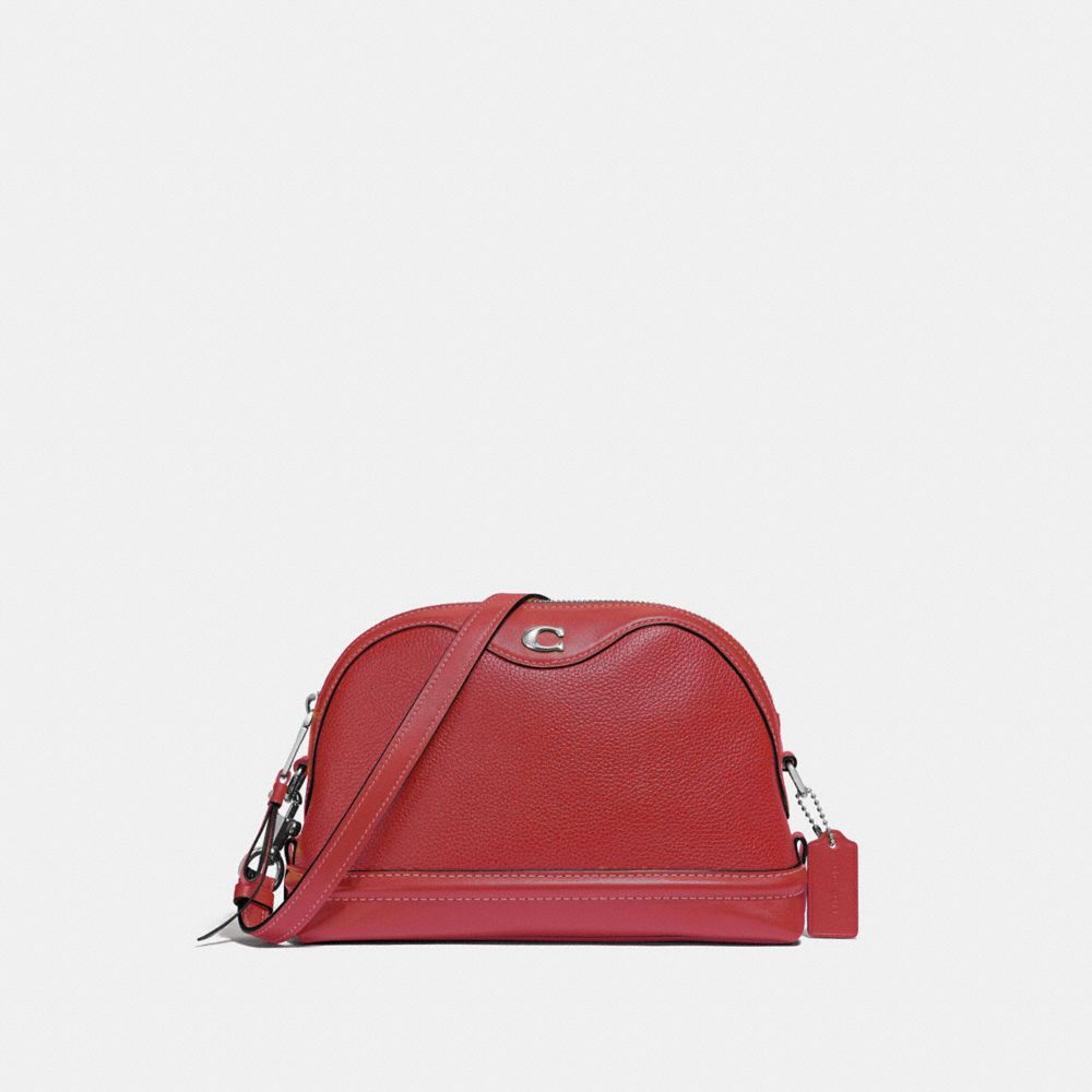 COACH F37863 IVIE CROSSBODY WASHED RED/SILVER