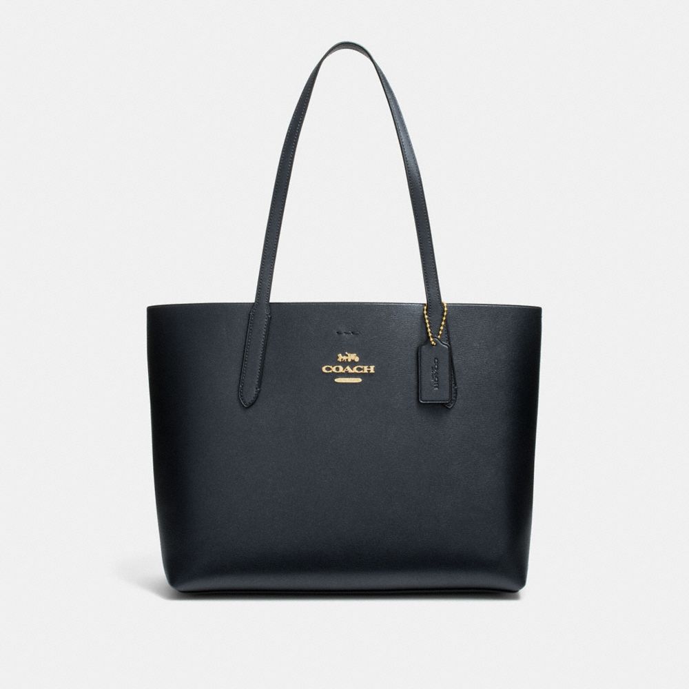 AVENUE TOTE - COACH F37871 - MIDNIGHT/METALLIC DARK  TURQUOISE/LIGHT GOLD