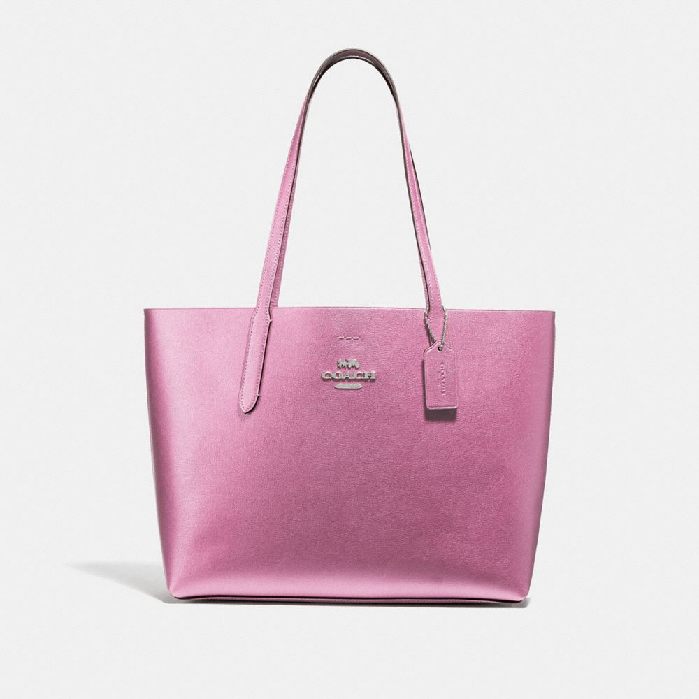 COACH F37871 Avenue Tote METALLIC BLUSH/PRIMROSE/SILVER