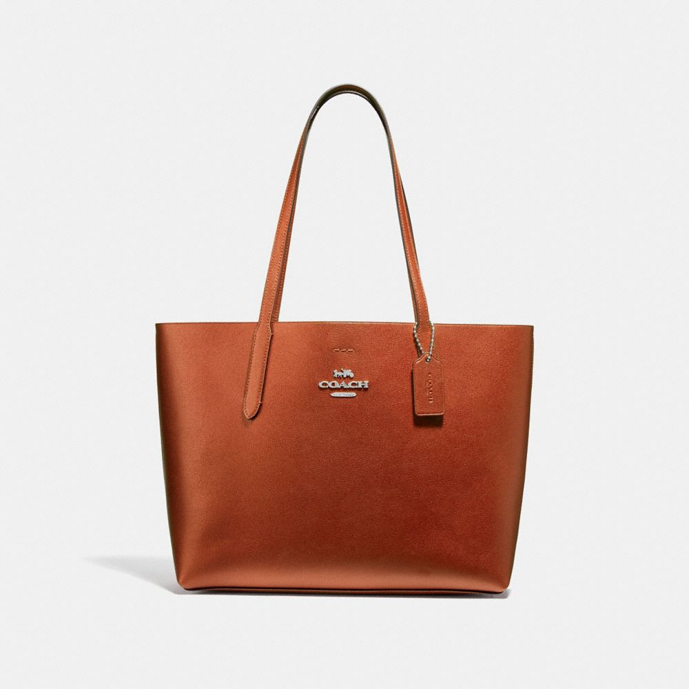 AVENUE TOTE - F37871 - COPPER/BLACK/SILVER