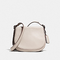 COACH F37875 Saddle 23 CHALK/ADOBE/DARK GUNMETAL