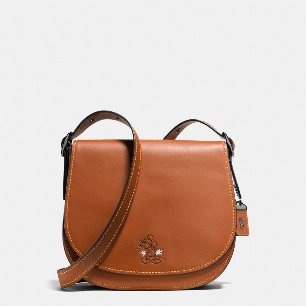 COACH MICKEY SADDLE IN GLOVETANNED LEATHER - DK/1941 Saddle - F37931