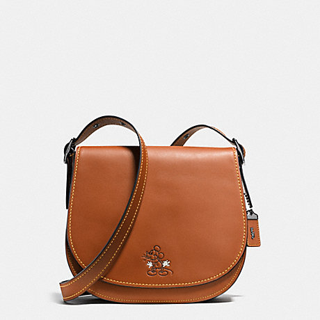 COACH F37931 MICKEY SADDLE IN GLOVETANNED LEATHER DK/1941-SADDLE