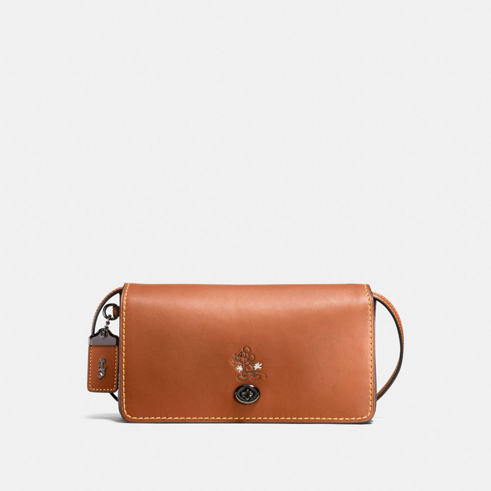 COACH F37932 Mickey Dinky In Glovetanned Leather DK/1941 SADDLE