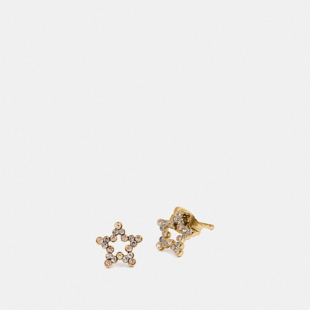 COACH F37961 STAR EARRINGS GOLD